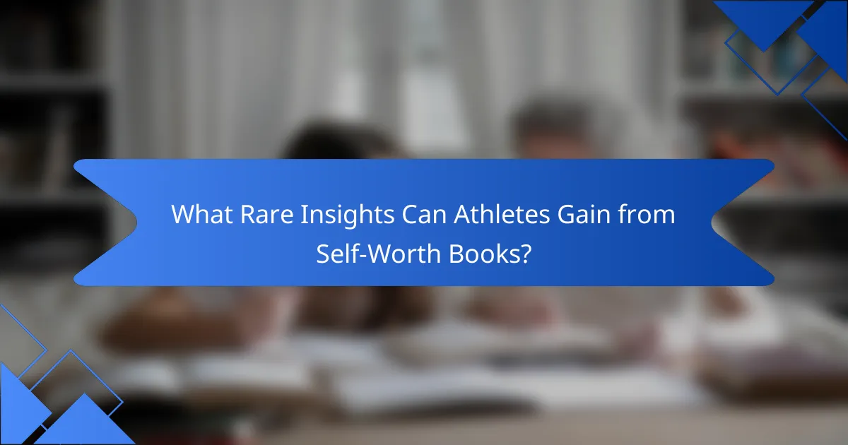 What Rare Insights Can Athletes Gain from Self-Worth Books?